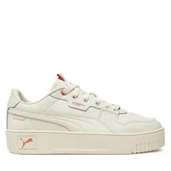 Sneakersy damskie - Sneakersy Puma Carina Street Lux 397487 03 Écru - miniaturka - grafika 1