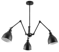 Lampy sufitowe - Sollux Lighting Stark SL.0614 lampa wisząca zwis 3x60W E27 czarna - miniaturka - grafika 1