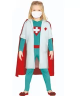 Stroje karnawałowe - Kostium Dla Dziewczynki Super Lekarz, Pani Doktor - 7-9 Lat (115-132 Cm) - miniaturka - grafika 1