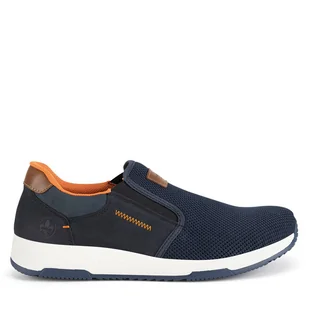 Półbuty Rieker B3450-14 Granatowy - Półbuty męskie - miniaturka - grafika 1