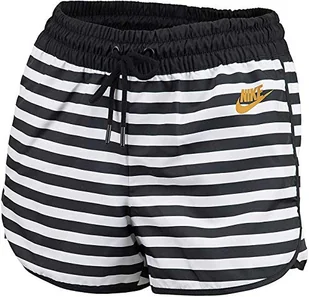 Nike Szorty damskie NSW WVN La Shorts biały White/Black/White/Desert Ochre XL - Spodenki damskie - miniaturka - grafika 1