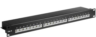 Microconnect 19", Cat6, 24 Port - Serwery - miniaturka - grafika 1