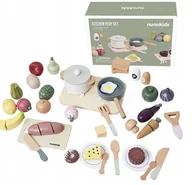 Zabawy w naśladowanie dorosłych - Akcesoria do kuchni dla dzieci duży zestaw garnki - miniaturka - grafika 1