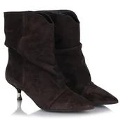 Botki damskie - Botki damskie CheBello 4814___-268-000-PSK-S393 czekoladowe Brąz R.36 - miniaturka - grafika 1