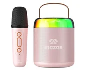 Głośniki przenośne - Mozos MK-PINK głośnik przenośny z mikrofonem - miniaturka - grafika 1