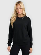 Bluzy damskie - 4F Bluza dresowa nierozpinana bez kaptura damska - czarna XS - miniaturka - grafika 1