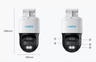 Kamera obrotowa IP Reolink Trackmix POE 8 Mpix Zoom Analityka Śledzenie - Kamery IP - miniaturka - grafika 2