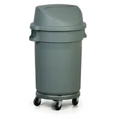 Kosze na śmieci - B2B Partner Mobilny pojemnik przemysłowy na śmieci, z pokrywą, 80 l - miniaturka - grafika 1