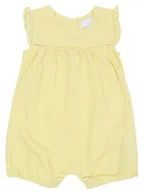 Pajacyki dla niemowląt - Żółty kombinezon w kwiatki 0-3 m 62 cm - miniaturka - grafika 1