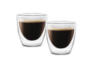 Szklanki - Vialli Design KOMPLET 2 SZKLANEK 80ML ESPRESSO Z PODWÓJNĄ ŚCIANKĄ - miniaturka - grafika 1