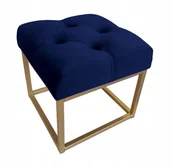 Ławki do przedpokoju - Pufa Chesterfield Loft ławka postawa złota MG16 - miniaturka - grafika 1