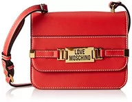 Torebki damskie - Love Moschino Damska torba na ramię z kolekcji jesiennej 2021, 23 x 25 x 11, Czerwony - miniaturka - grafika 1