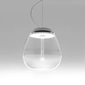 Lampy sufitowe - Artemide Lampa wisząca szklana Empatia, możliwość ściemniania, przezroczysty / transparentny, salon / jadalnia, szkło, design - miniaturka - grafika 1