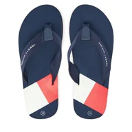 Buty dla chłopców - Japonki Tommy Hilfiger T3X8-33908-0058 S Granatowy - miniaturka - grafika 1