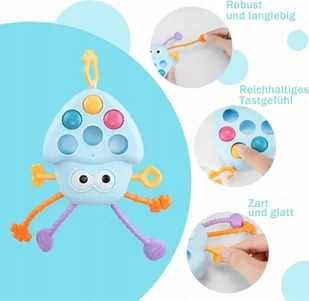 Ośmiornica Zabawkowa Dla Dzieci Zabawka Sensoryczna Z Gumowymi Kółkami - Zabawki sensoryczne Ośmiornica Zabawkowa Dla Dzieci Zabawka Sensoryczna Z Gumowymi Kółkami - Zabawki sensoryczne - miniaturka - grafika 1