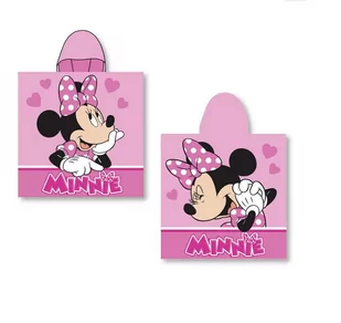 Ręcznik plażowy dziecięcy poncho 55x110 Myszka Minnie - Okrycia kąpielowe dla dzieci - miniaturka - grafika 1