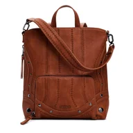 Torebki damskie - Plecak Desigual Embro Patch Pretoria 25WAKP23 Brązowy - miniaturka - grafika 1