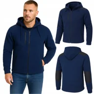 Bluzy męskie - Bluza POLAROWA męska CIEPŁA POLAR Z KAPTUREM CIEPŁY WYGODNY BHP ROBOCZY XL - miniaturka - grafika 1