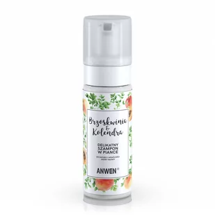Anwen Anwen szampon w piance Brzoskwinia i Kolendra do suchej i wrażliwej skóry głowy 170ml - Szampony do włosów - miniaturka - grafika 1