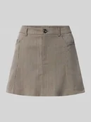 Spódnice - Spódnica mini z wpuszczanymi kieszeniami model ‘WERA’ - miniaturka - grafika 1