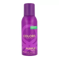 Dezodoranty i antyperspiranty dla kobiet - Benetton Colors Purple for Her dezodorant spray 150 ml - miniaturka - grafika 1