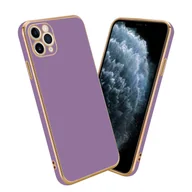 Etui i futerały do telefonów - Etui ochronne Cadorabo do Apple iPhone 12 PRO MAX w kolorze fioletowym Etui na telefon komórkowy Etui silikonowe TPU chroniące aparat fotograficzny - miniaturka - grafika 1