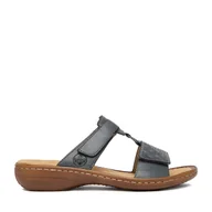 Klapki i japonki damskie - Klapki Rieker CEO-60885-12 Niebieski - miniaturka - grafika 1