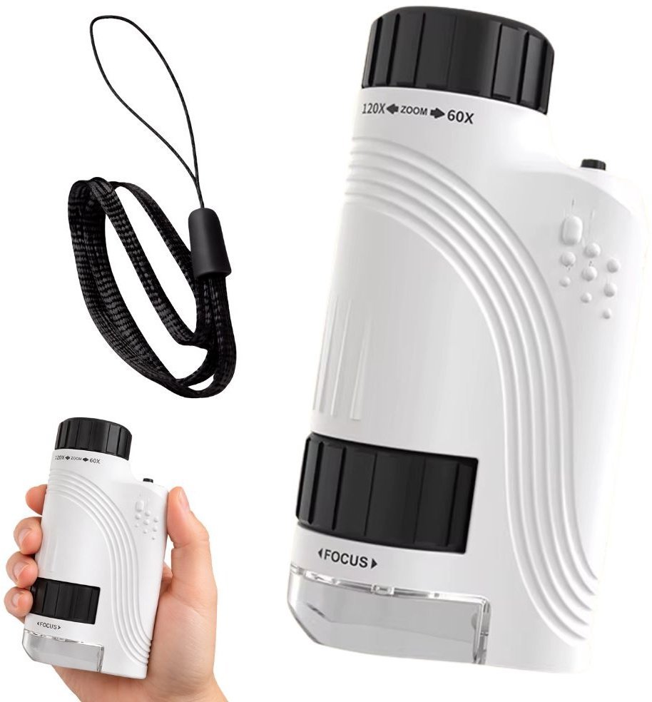Mikroskop xxxxxxxxxxxxxxxx Verk Group Verk Mikroskop kompaktowy optyczny lupa 120x zoom led uv focus edukacyjny