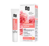 Kremy do twarzy - Flowers&Oils 65+ Efekt Liftingu krem przeciwzmarszczkowy na okolice oczu i ust 15 ml - miniaturka - grafika 1