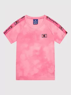 Koszulki dla chłopców - Champion T-Shirt 404277 Różowy Regular Fit - grafika 1