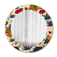 Lustra - Lustro Wiszące do Łazienki Styl pop art 60cm - miniaturka - grafika 1