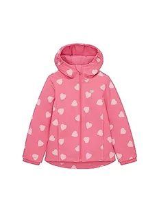 TOM TAILOR Dziewczęca kurtka softshellowa z wzorem w serce, 33827-big Heart Print Pink, 104/110 cm - Kurtki i płaszcze dla dziewczynek - miniaturka - grafika 1