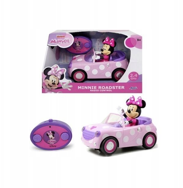 Jada Toys Jada RC Minnie Roadster Samochód Myszka Minnie Zdalnie Sterowany Różowy