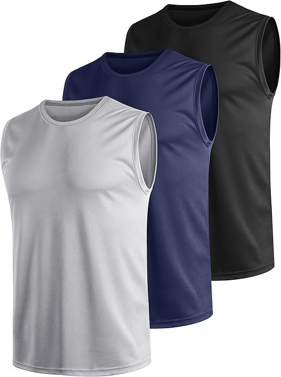 Tank Top Męski Szybkoschnący Oddychający Zestaw 3 Sztuki Na Siłownię 3XL