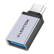 Huby USB - Adapter Lention USB-C do USB 3.0 (srebrny) - miniaturka - grafika 1