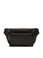 Nerki - Calvin Klein Saszetka nerka Sculpted Impression Waistbag 38 LV04G3160G Czarny - miniaturka - grafika 1