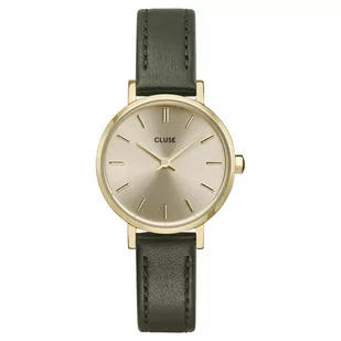 Zegarek Cluse Zegarek CW10503 Leather Dark Green, Gold Colour - - Zegarki damskie - miniaturka - grafika 2