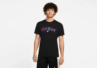 Nike Air Jordan Sport Dna Wordmark Crew Black - Koszulki męskie - miniaturka - grafika 1