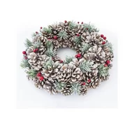 Ozdoby bożonarodzeniowe - Wieniec świąteczny śr. 26 cm - miniaturka - grafika 1