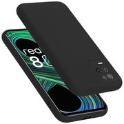 Etui i futerały do telefonów - Pokrowiec Do Realme 8 5G / V13 / Q3 / Q3i / Narzo 30 5G Etui w LIQUID CZARNY TPU Silikon Case Cover Obudowa Ochronny Cadorabo - miniaturka - grafika 1