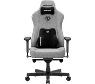 Fotele gamingowe - Anda Seat Kaiser 3E XL Gamingowy do 150kg Tkanina Szary - miniaturka - grafika 1
