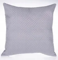 Poszewki na poduszki - Szara poszewka 45x45 z motywem warkocza WARKOCZ - miniaturka - grafika 1