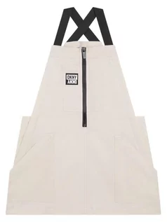 Sukienki i spódniczki dla dziewczynek - DKNY Sukienka codzienna D32870 S Biały Regular Fit - grafika 1