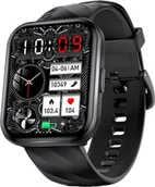 Smartwatch - KUMI KU6 Meta Czarny - miniaturka - grafika 1