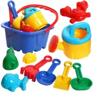Zabawki do piasku - Zestaw Do Piaskownicy Wiaderko Foremki + Łopatki X16 - miniaturka - grafika 1
