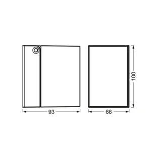 OSRAM Kinkiet zewnętrzny ENDURA CLASSIC CUBE, możliwość ściemniania, chromowy / srebrny, aluminium, nowoczesny - Lampy ogrodowe - miniaturka - grafika 1