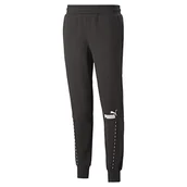 Spodenki męskie - PUMA Męskie spodnie dresowe Ess Block X Tape Fl Cl dzianinowe spodnie - miniaturka - grafika 1