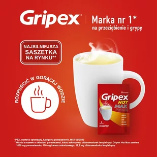 US Pharmacia GRIPEX MAX HOTACTIV 8 szt. - Przeziębienie i grypa - miniaturka - grafika 1