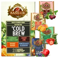Herbata - BASILUR Cold Brew - Zestaw 4 smaków owocowych, bezkofeinowa herbata na zimno w saszetkach 20 x 2 g x1 - miniaturka - grafika 1