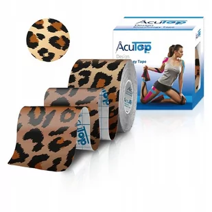 ACUTOP DESIGN TAPE Z MODNYM WZOREM LEOPARD - Akcesoria do rehabilitacji - miniaturka - grafika 1